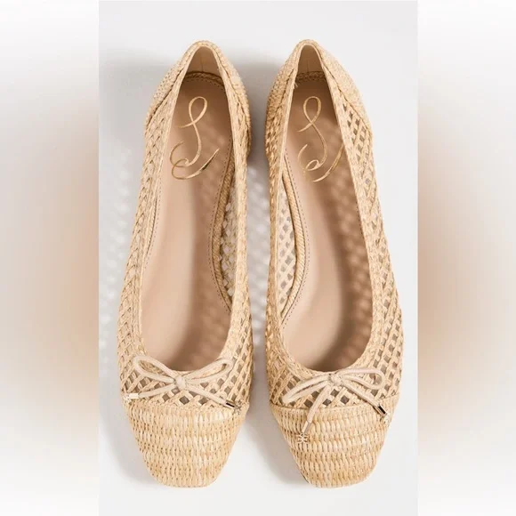 Sam Edelman Beige Woven Flats - Picture 3 of 10
